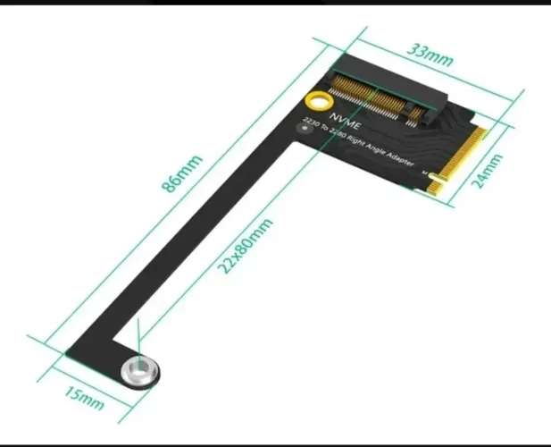Adaptador de SSD 2280 Asus Rog Ally