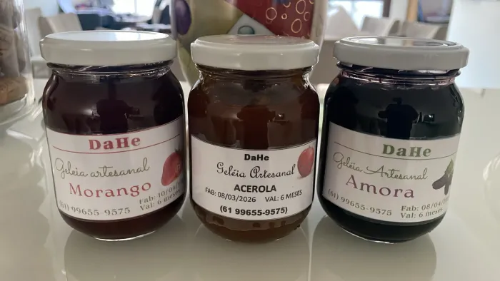 Geleias artesanais - diversos sabores