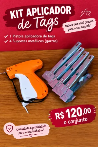 Kit aplicador de tag e garras