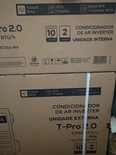 Ar condicionado 9kBTU e Fogão de Indução