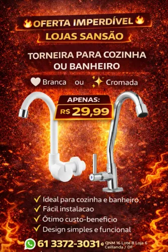 Torneira Bica móvel cozinha ou banheiro, cozinha Branca ou Dourada