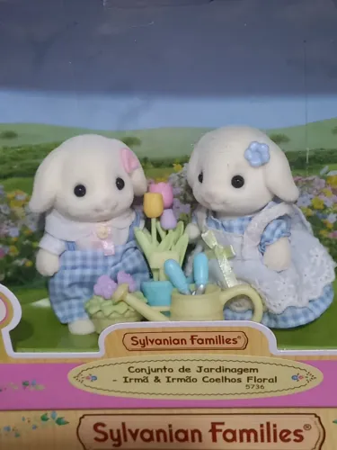 Sylvanian Families Irmãos Coelhos Florais