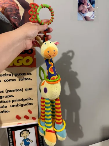 Girafa chocalho certificado inmetro original mordedor e móbile 