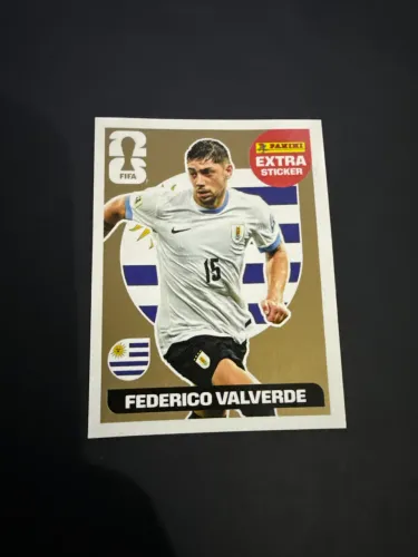 Figurinha DOURADA Federico Valverde (Uruguai) Copa do Mundo 2026