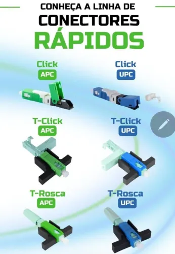 Conector de campo click Avião APC internet provedor