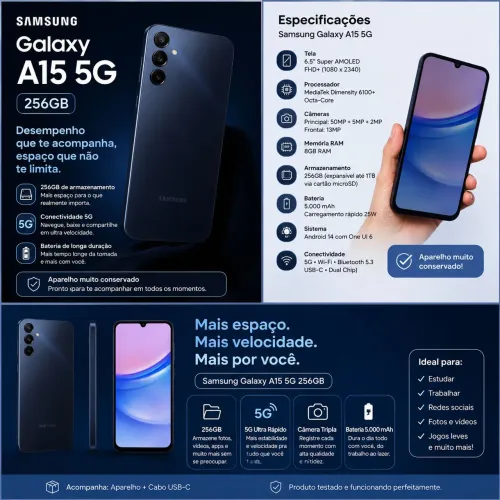 Samsung A15 5G - 256 GB