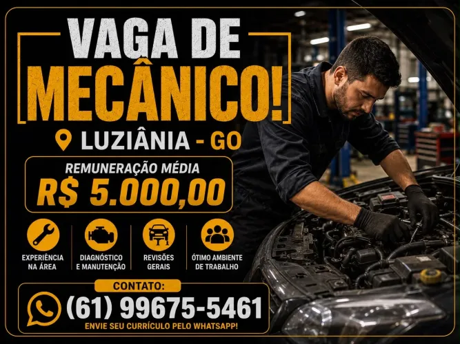 Vaga para mecânico automotivo 