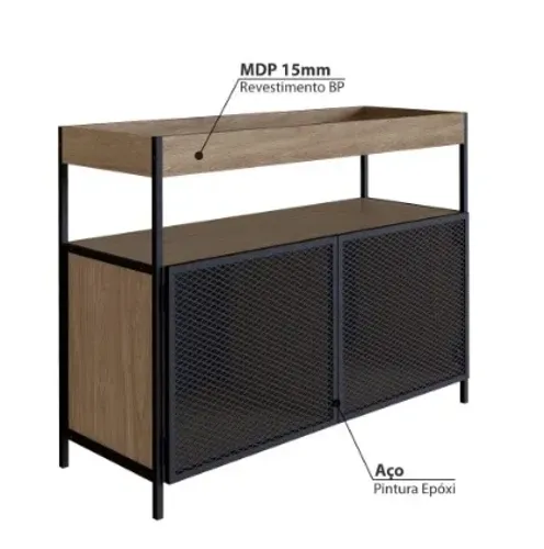 Buffet/Adega industrial com 100cm