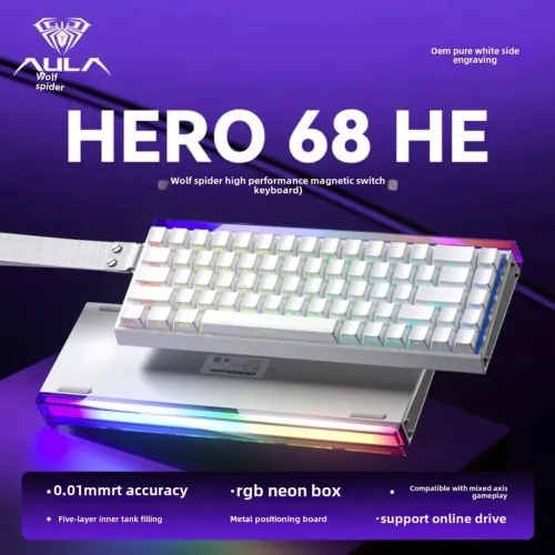 Teclado magnetico aula hero 68he