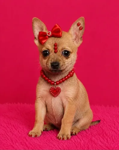 Chihuahua fêmea mini pelo curto 