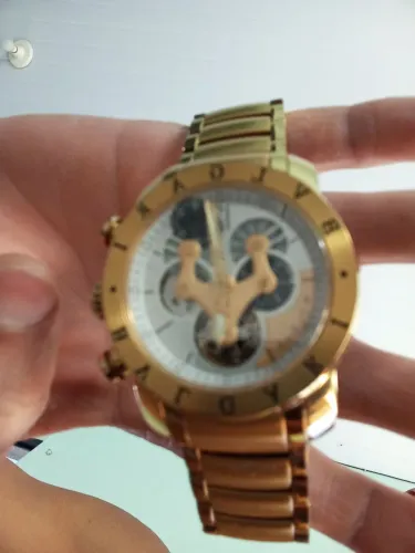 Relógio BVGARI ORIGINAL BANHADO A OURO