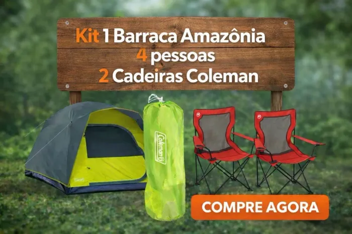 Kit barraca + 2 cadeiras