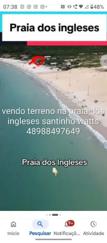 Vendo terreno na praia ingleses