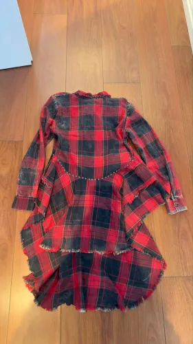 camisa xadrez ZARA P