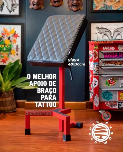 Apoio de Braço tradicional e Gigga para tatuagem 