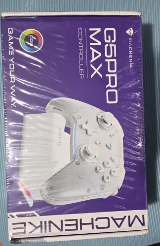 Controle Gamer Machenike G5 Pro Max Rosa Com Dock Sem Fio