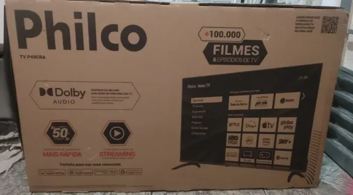 Smart TV 49" Philco UHD 4K Roku