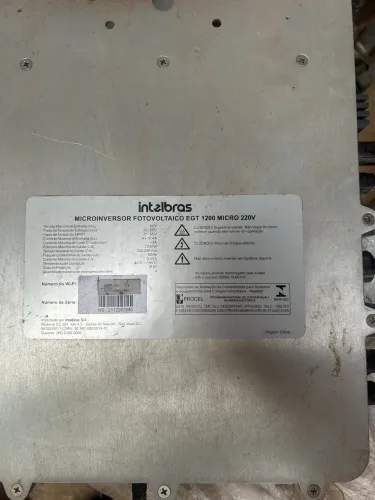 Micro inversor intelbras fotovoltaico EGT 1200 220v
