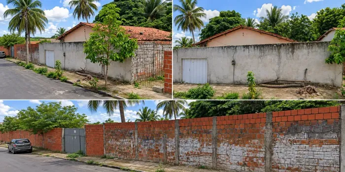 Terreno de 2.730 m² murado com casa no Parque Genezaré, Itaitinga ideal p/ investidor