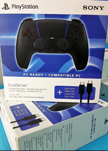 Controle PS5 Dualsense Midnight Black Preto Sem Fio Sony Original - LACRADO