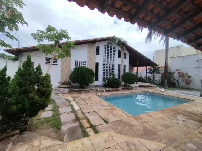 (JS018)CASA PARA VENDA OU LOCAÇÃO NO QUINTAS DO CALHAU 4 SUÍTES E LAZER COMPLETO
