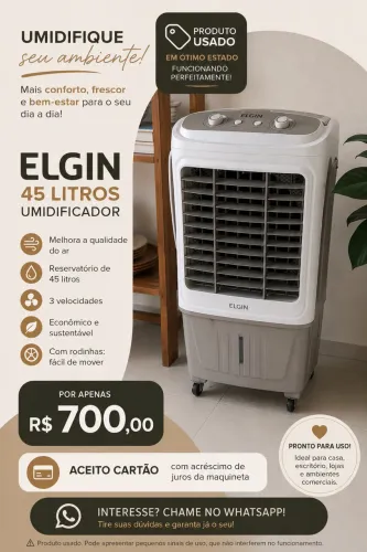 Umidificador Elgin 45 litros
