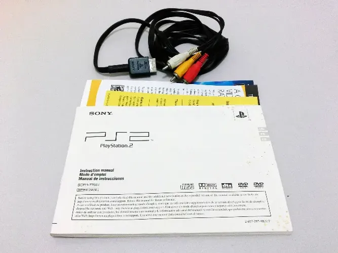 Cabo e Manual Playstation 2 - Original