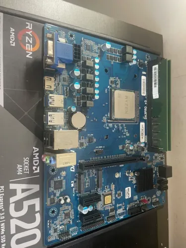 Kit Ryzen 4100 placa mãe a520 16gb ram