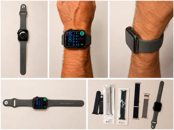 Apple Watch 8 Aço Inoxidável + carregador original