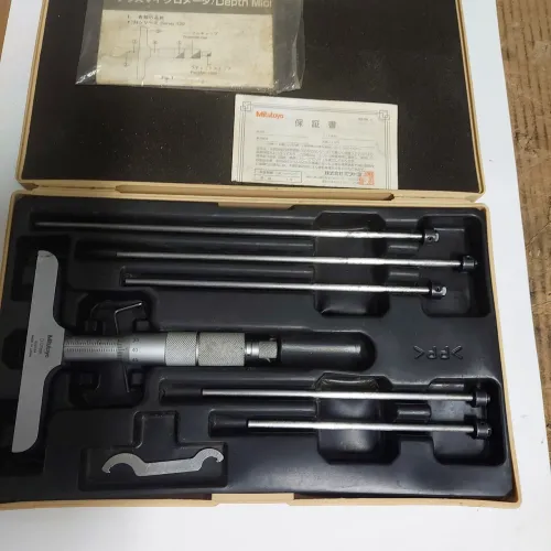 Micrometro de profundidade mitutoyo de 0 a 150mm usado