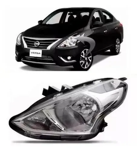 Farol Cromado Nissan Versa 2015 2016 2017 Esquerdo
