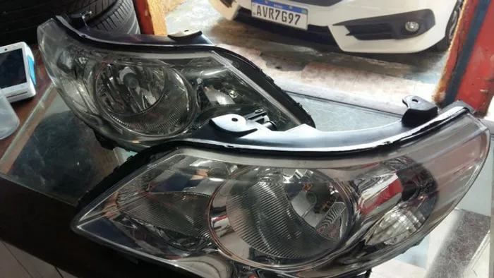 Farol gol g5 cromado par