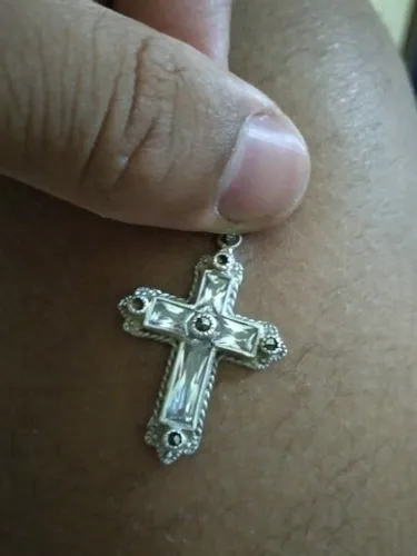 Crucifixo te prata antigo