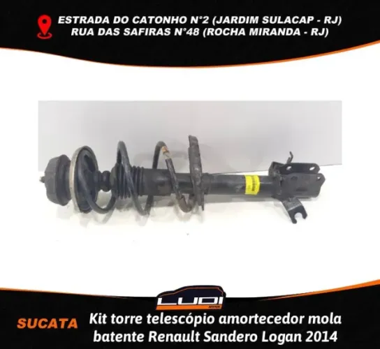 Kit torre telescópio amortecedor mola batente Renault Sandero Logan 2014