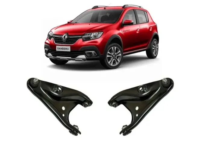 Bandeja Suspensão Dianteiro Renault Sandero 2014 à 2020- C/ Bucha / Pivo - LD / LE- Nakata