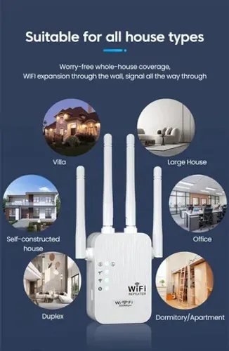 Repetidor WiFi Extensor Wireless  Longo Alcance Sem Fio Signal Rede Sem Fio COD-AP171  