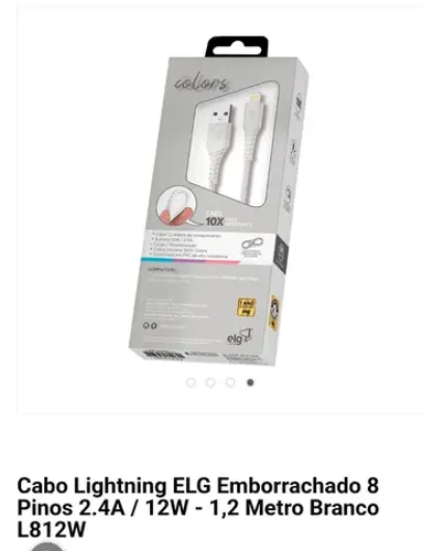 Cabo de iphone original 1,20m garantia de qualidade
