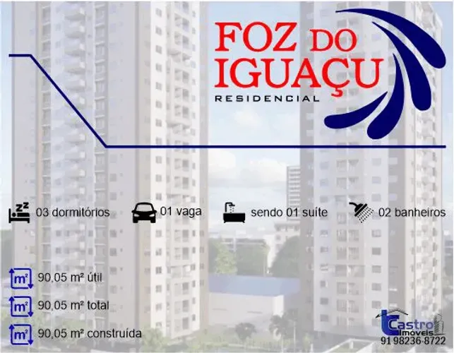 Foz do Iguaçu Residencial. 3/4. 1 ou 2 Vagas. G105