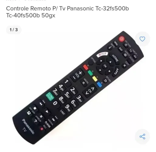 Controle remoto original Panasonic smart