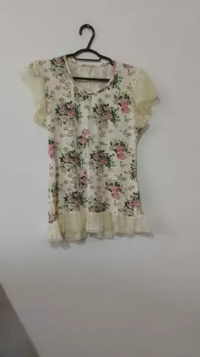 Blusa em algodão, Tam M
