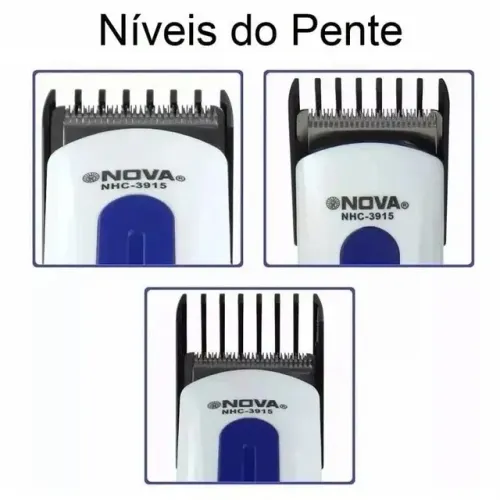 Aparador de pelos máquina de barbear sem fio recarregável