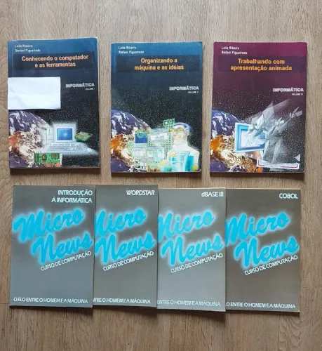 Coleção 7 Livros de Informática - veja fotos