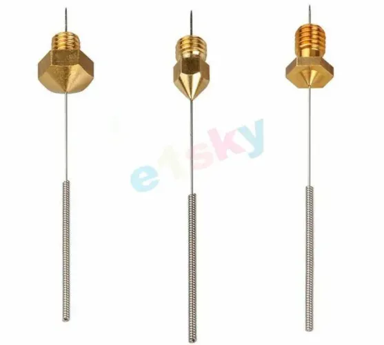 Impressora 3d Kit Desentupidor Limpeza Bico (10Pcs) 0.2/0.3/0.4mm Arduino COD-FR26 