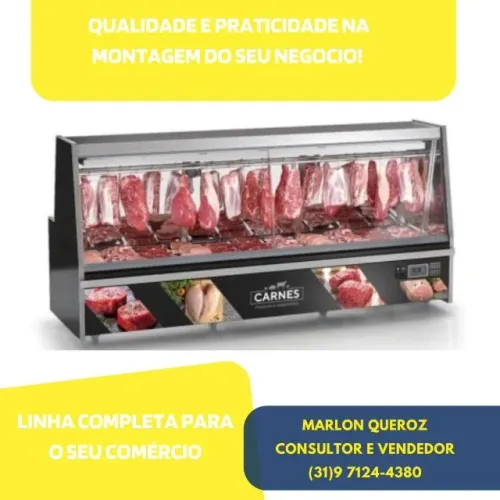 Balcão de Açougue 2,9 Metros Gelopar Novo 