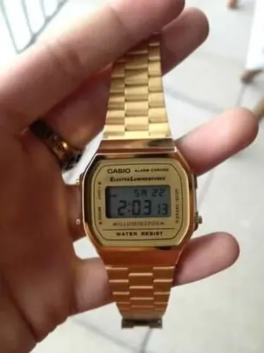 Relógio Casio dourado unissex - Qualidade, Durabilidade e Estilo