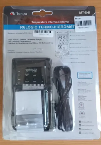 Higrômetro e termômetro minipa novo 