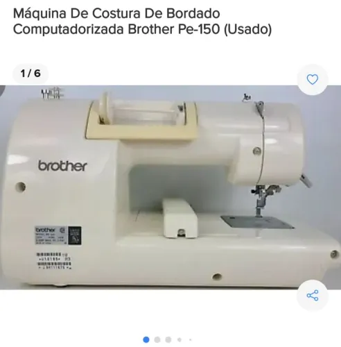Máquina de Bordado Eletrônica Brother PE-150