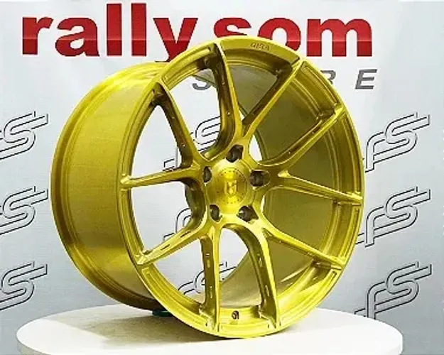 Jogo de Roda Gisa FFT6800 Forged Amarela 5x120- 19x9,5 e 19X11 Offset 25 e 38 