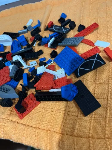 Lote peças blocos de montar TENTE antigo anos 80
