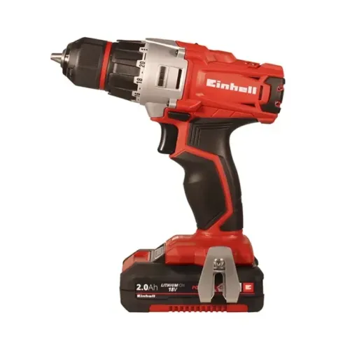 PARAFUSADEIRA EINHELL TE-CD 18/2 LI C/1BAT 18V 2AH CARREGADOR E CASE 